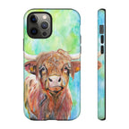 Highland Cow | Watercolor Protective Phone Case