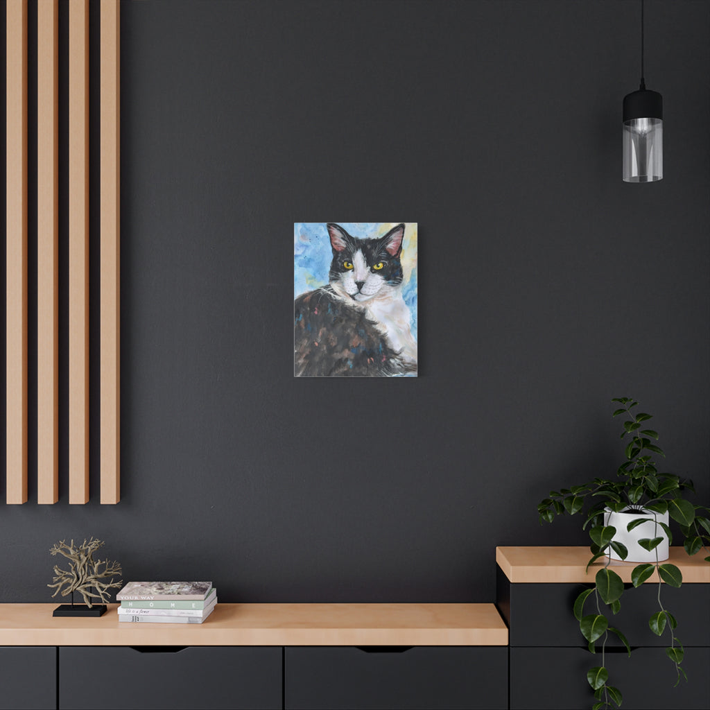 Moose the Tuxedo Cat | Canvas Print