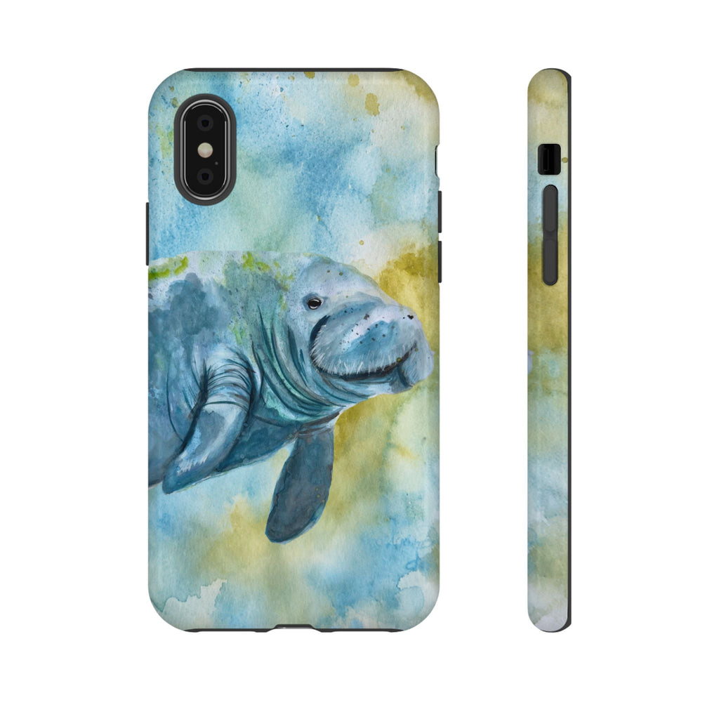 The Manatee | Watercolor Protective Phone Case