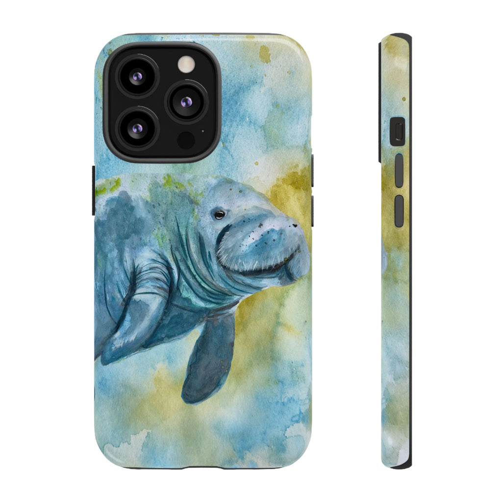 The Manatee | Watercolor Protective Phone Case
