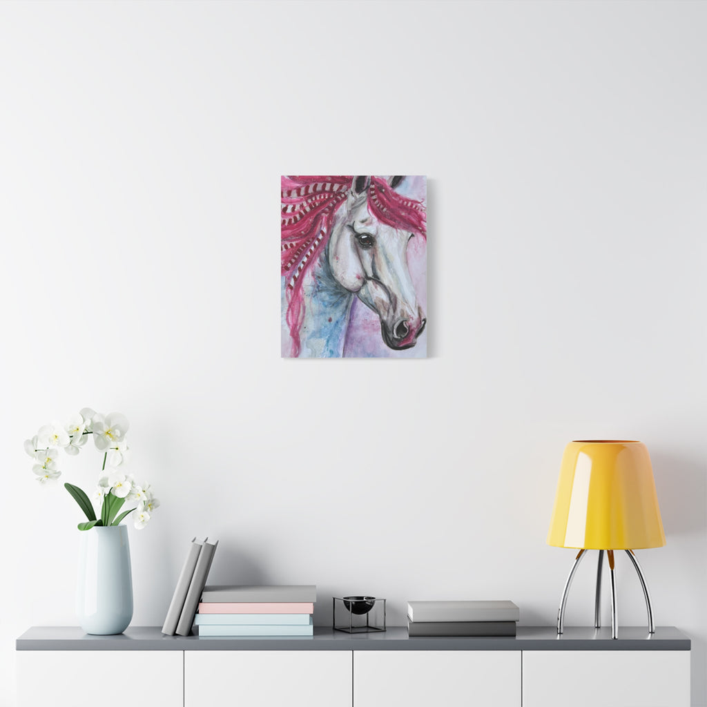 The Candy Cane Horse | Canvas Print
