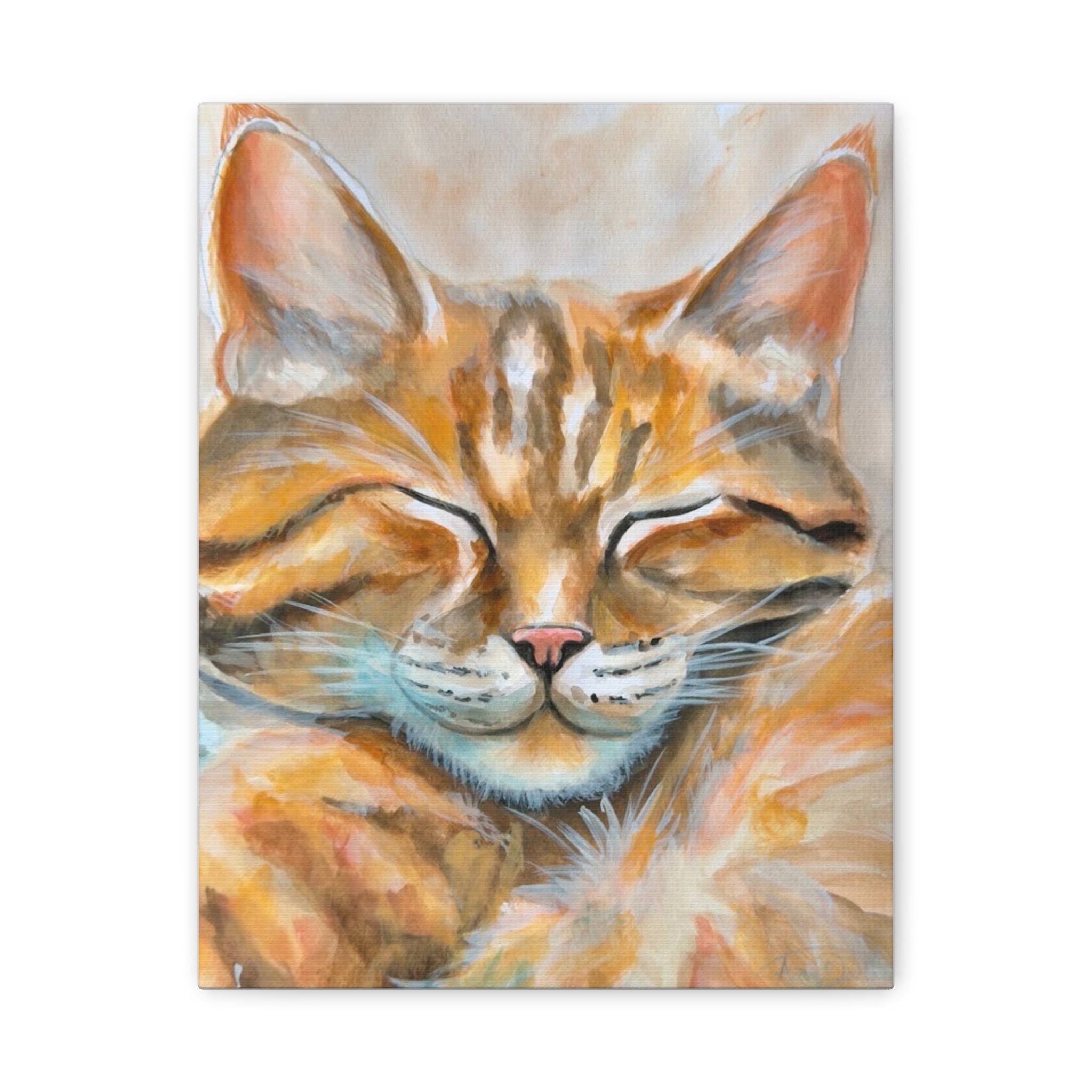 The Sleepy Cat | Canvas Print