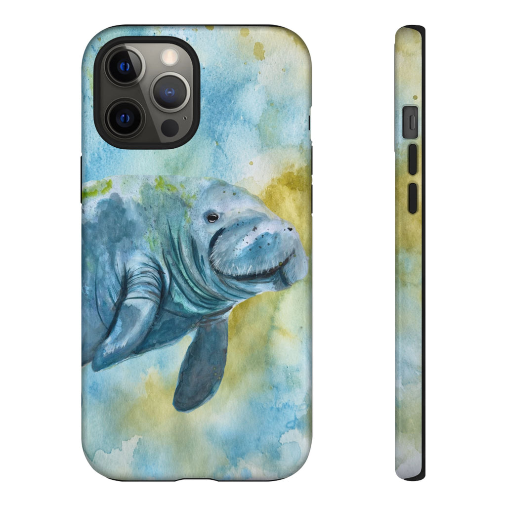 The Manatee | Watercolor Protective Phone Case