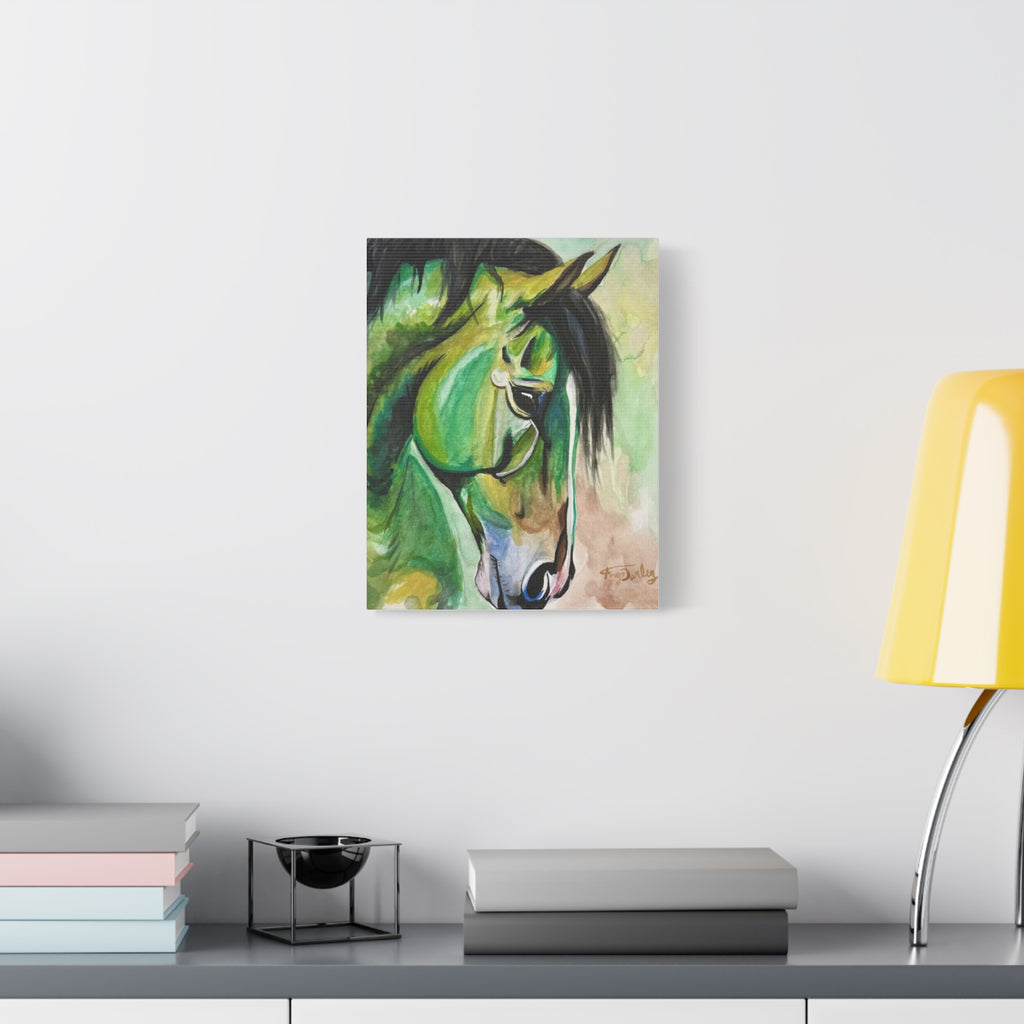 Green Horse | Canvas Print