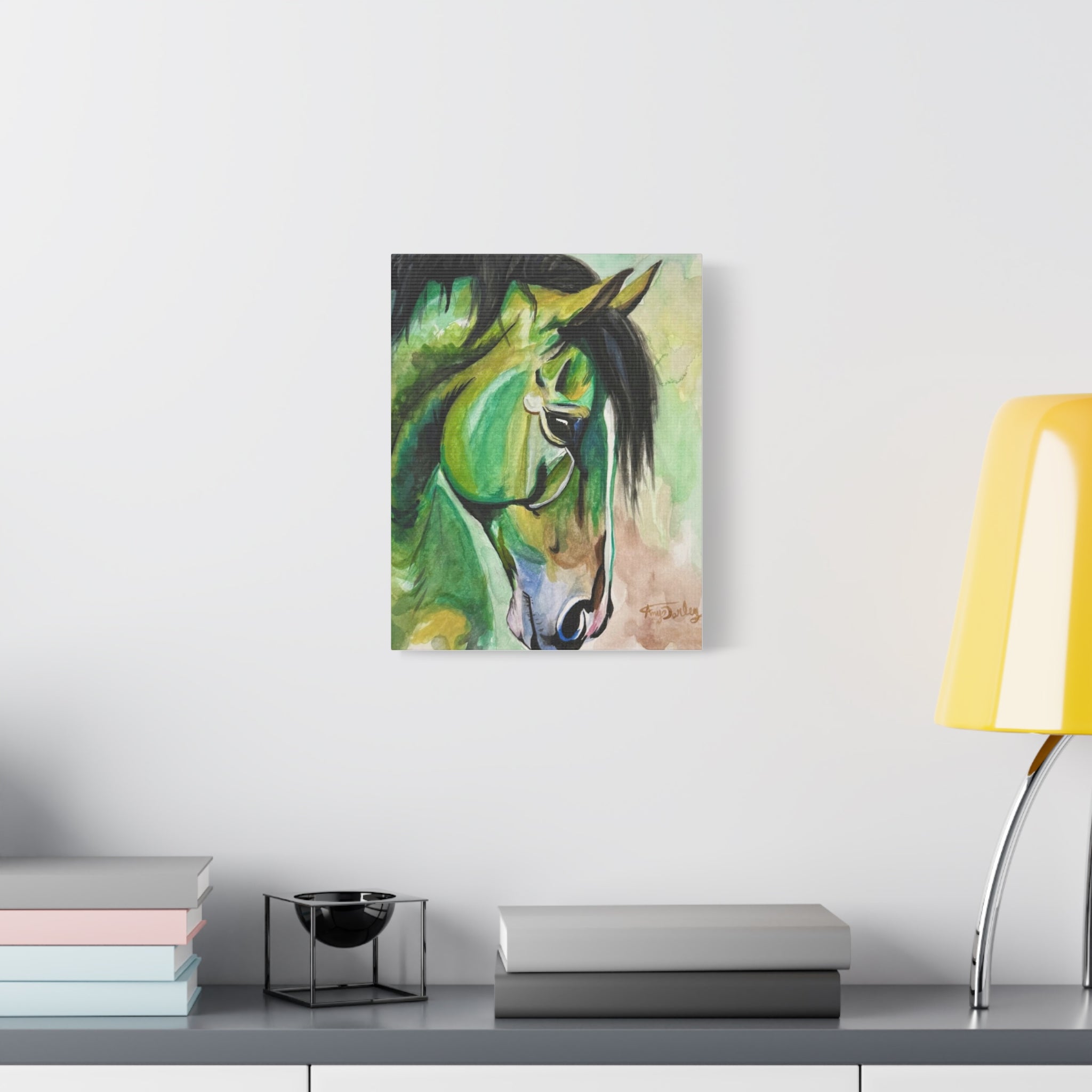 Green Horse | Canvas Print