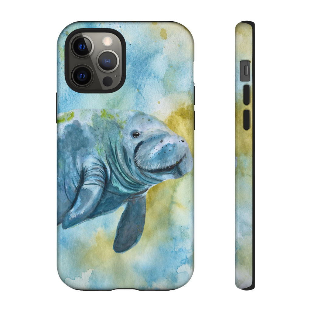 The Manatee | Watercolor Protective Phone Case