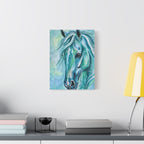 Teal Horse | Canvas Print