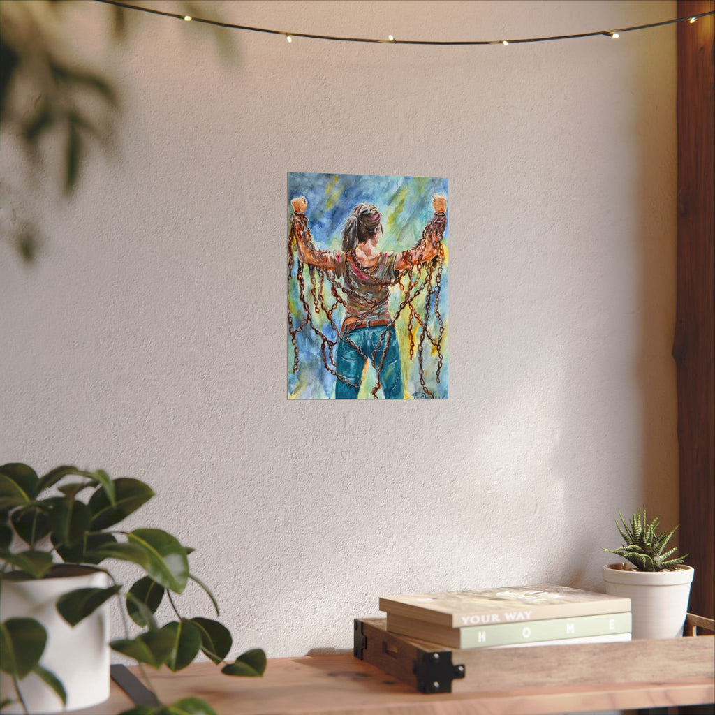 CHAINS | Textured Matte Inspirational Wall Art