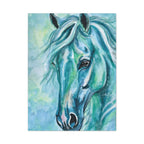 Teal Horse | Canvas Print