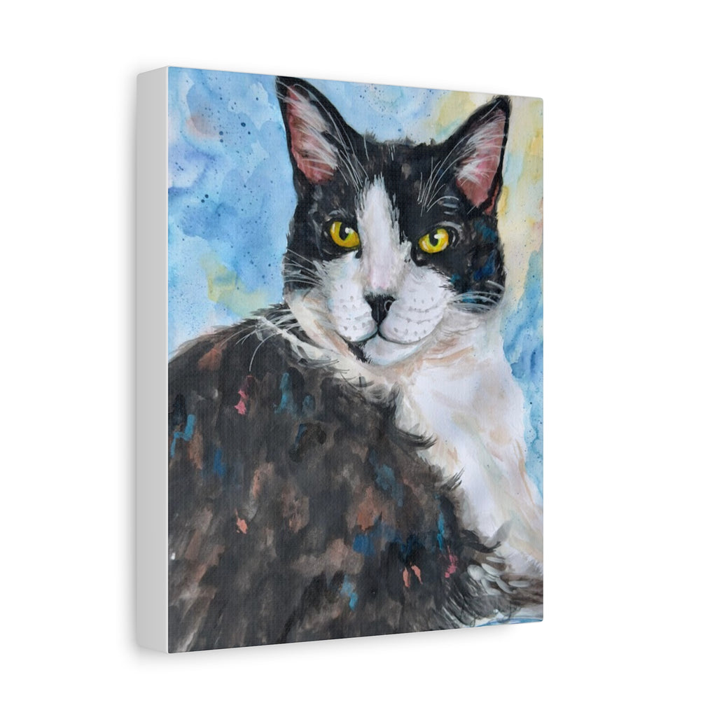 Moose the Tuxedo Cat | Canvas Print