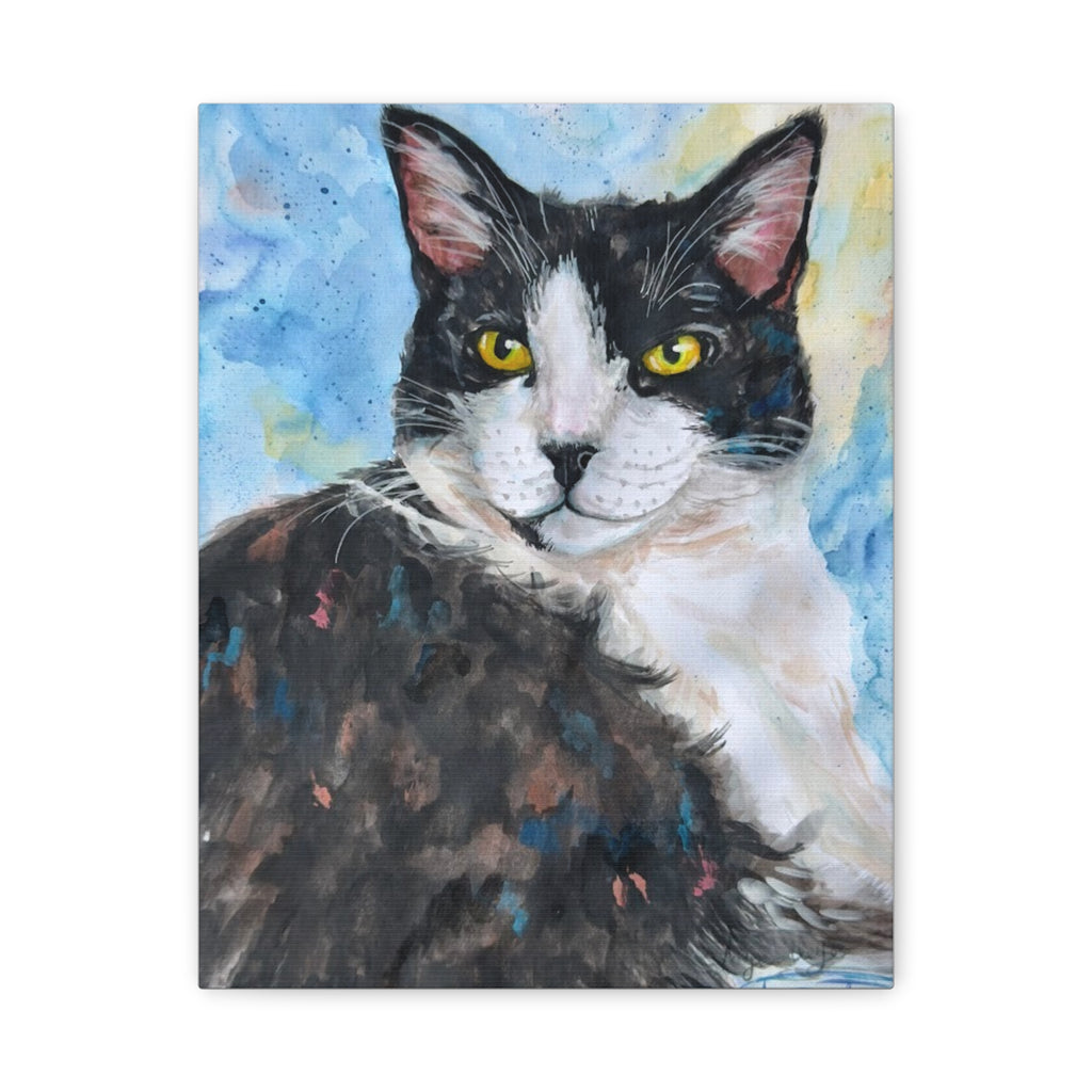 Moose the Tuxedo Cat | Canvas Print