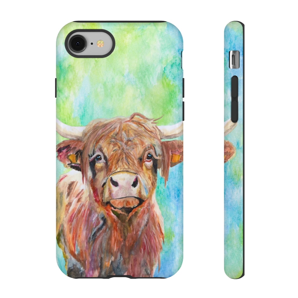 Highland Cow | Watercolor Protective Phone Case