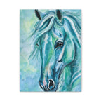 Teal Horse | Canvas Print
