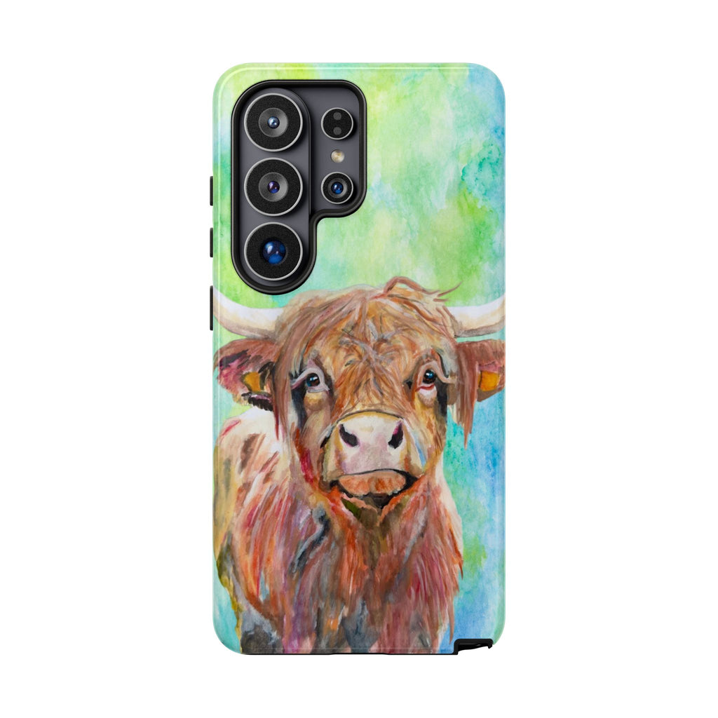 Highland Cow | Watercolor Protective Phone Case