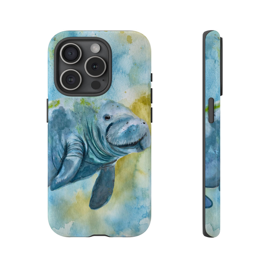 The Manatee | Watercolor Protective Phone Case