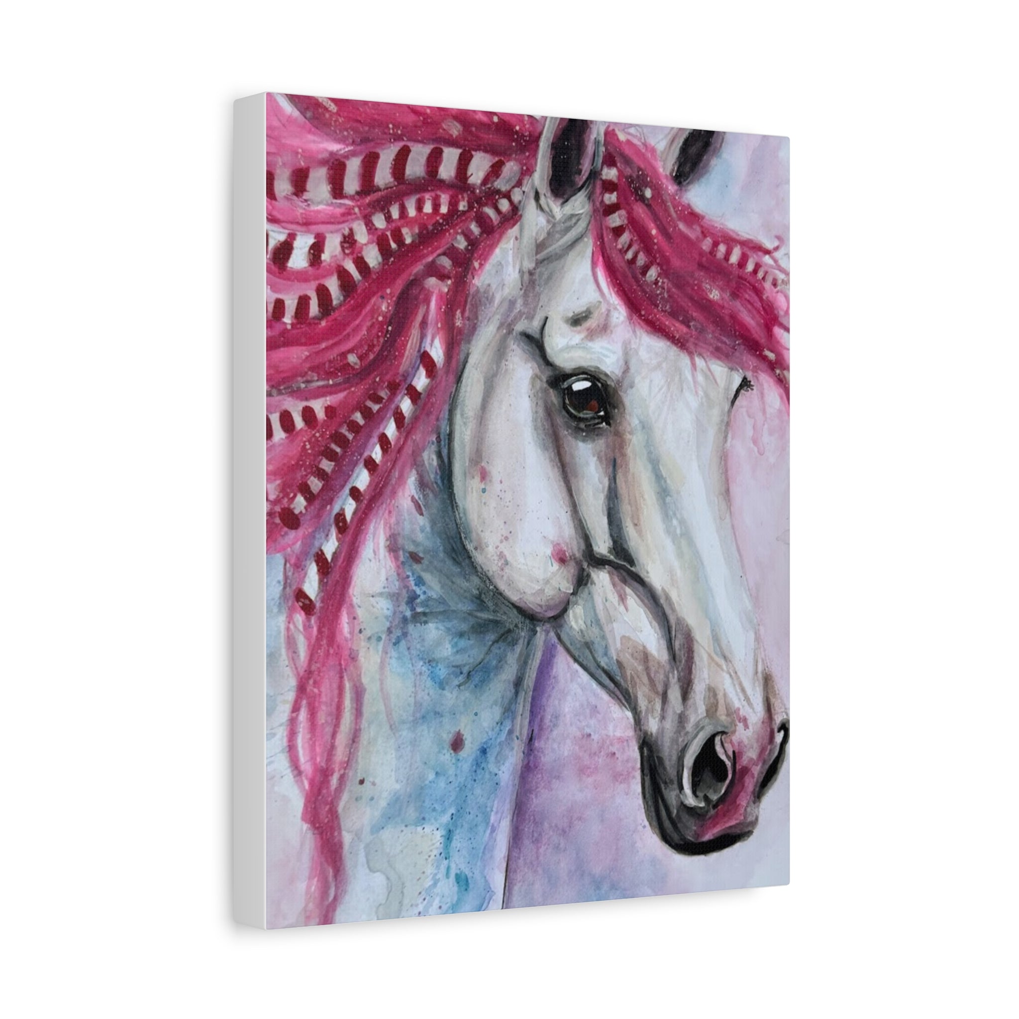 The Candy Cane Horse | Canvas Print