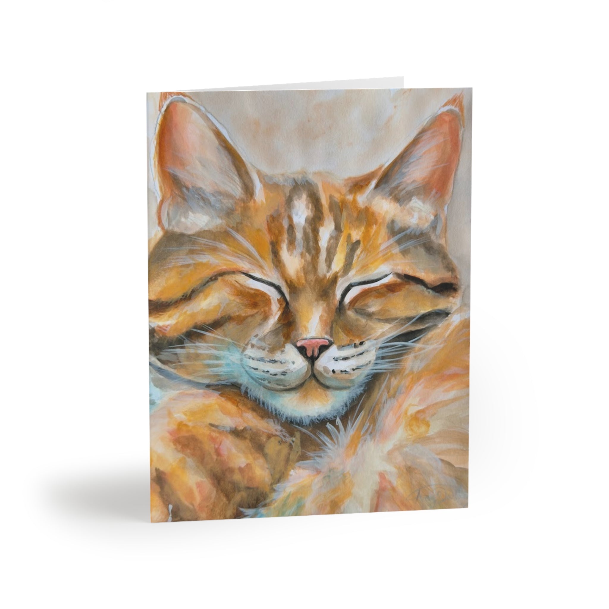 Sleepy Cat | Greeting Cards (8, 16, and 24 pcs)