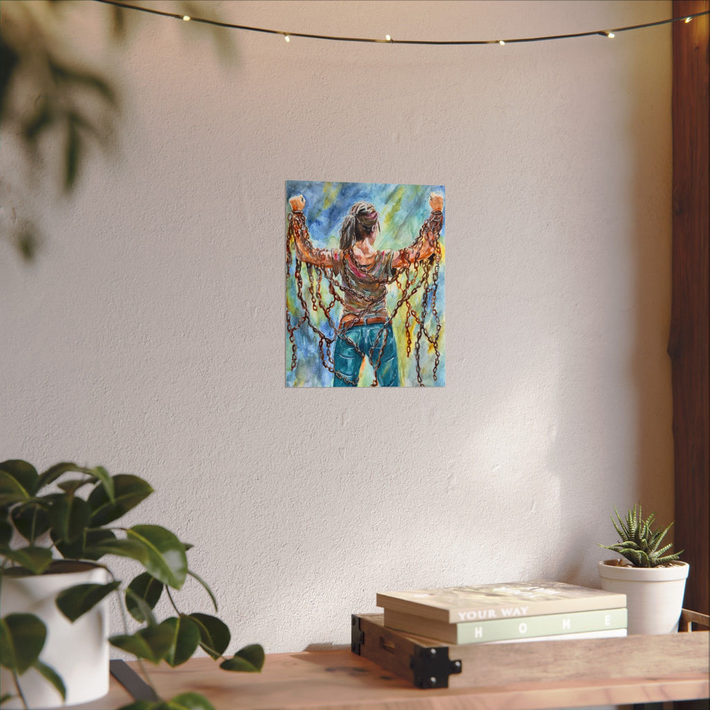 CHAINS | Textured Matte Inspirational Wall Art