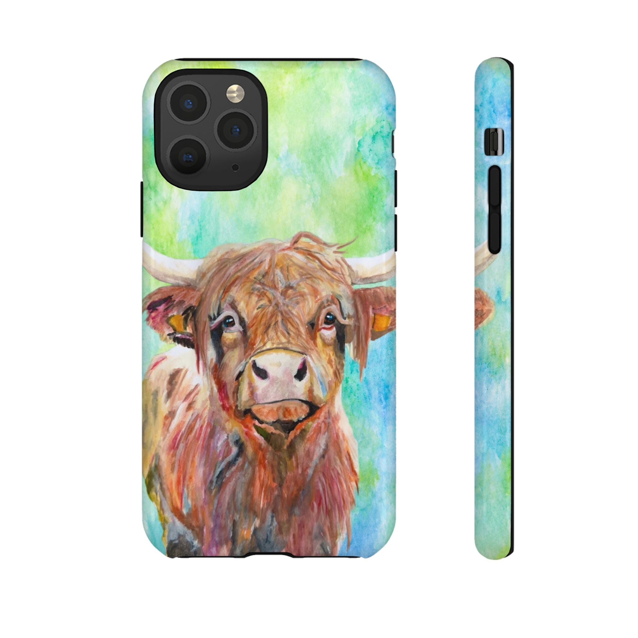 Highland Cow | Watercolor Protective Phone Case