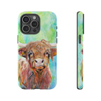 Highland Cow | Watercolor Protective Phone Case