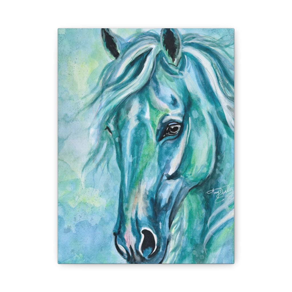Teal Horse | Canvas Print