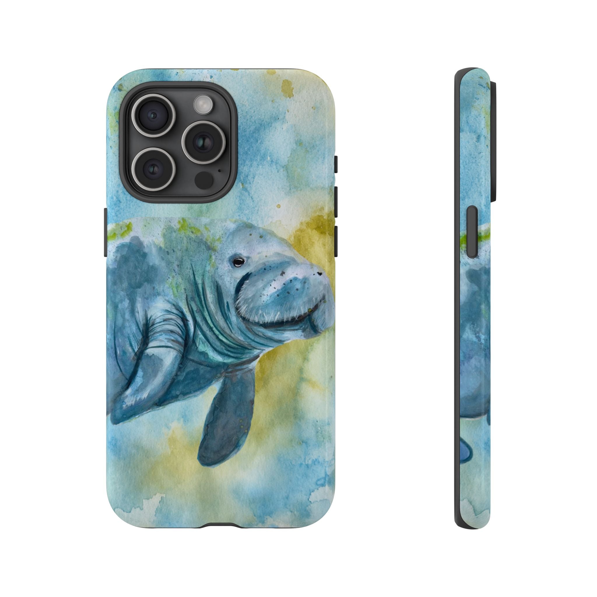 The Manatee | Watercolor Protective Phone Case