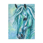 Teal Horse | Canvas Print