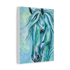 Teal Horse | Canvas Print