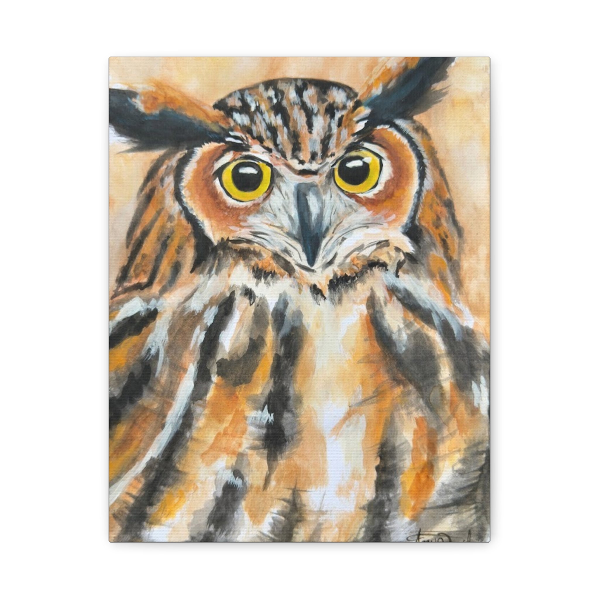 The Horned Owl | Canvas Print