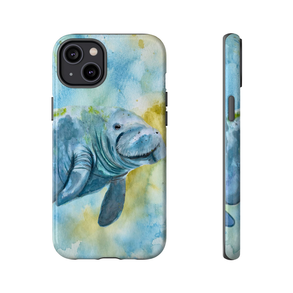 The Manatee | Watercolor Protective Phone Case