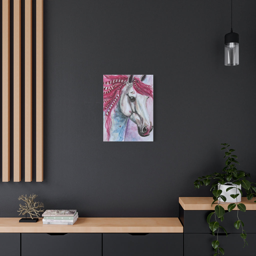 The Candy Cane Horse | Canvas Print