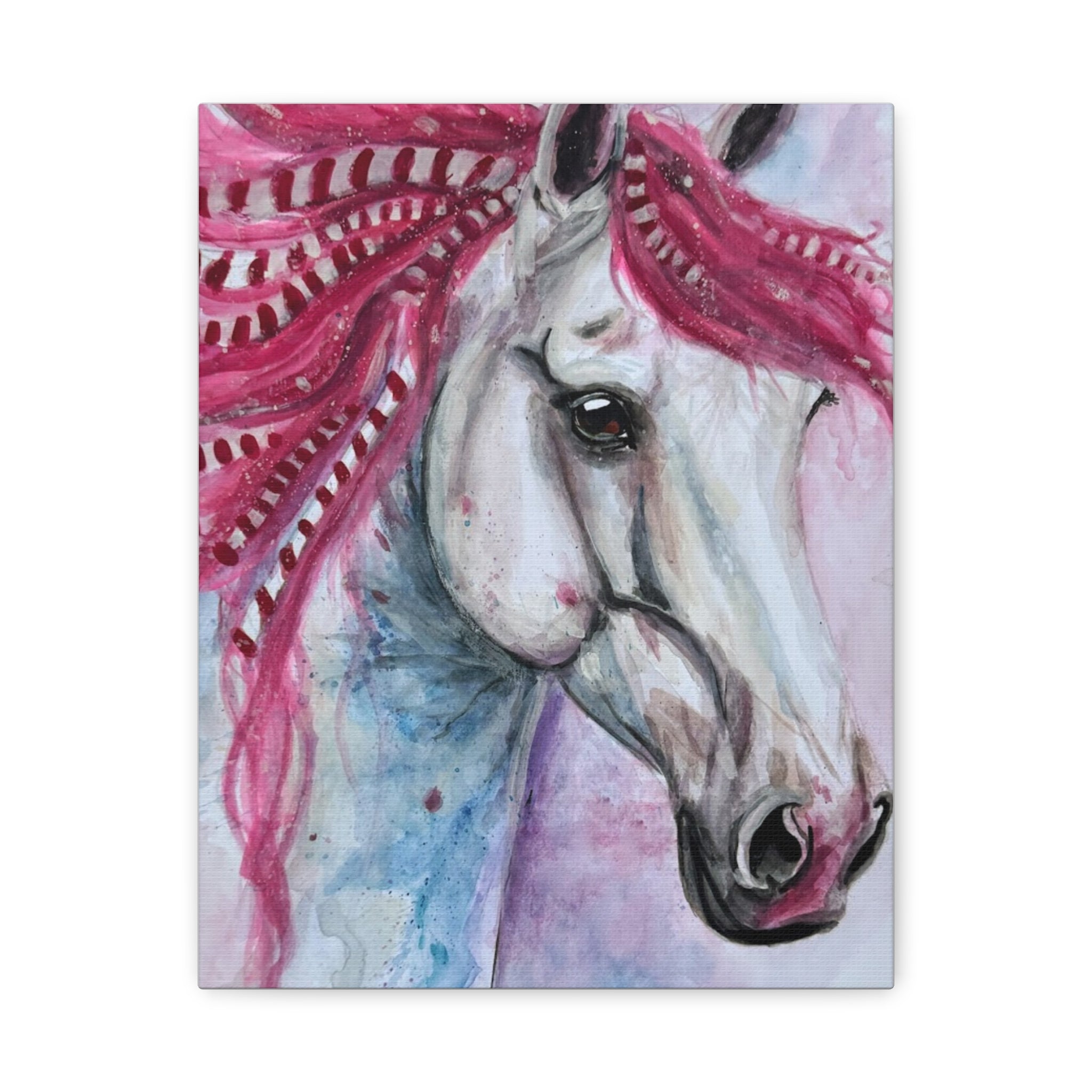 The Candy Cane Horse | Canvas Print