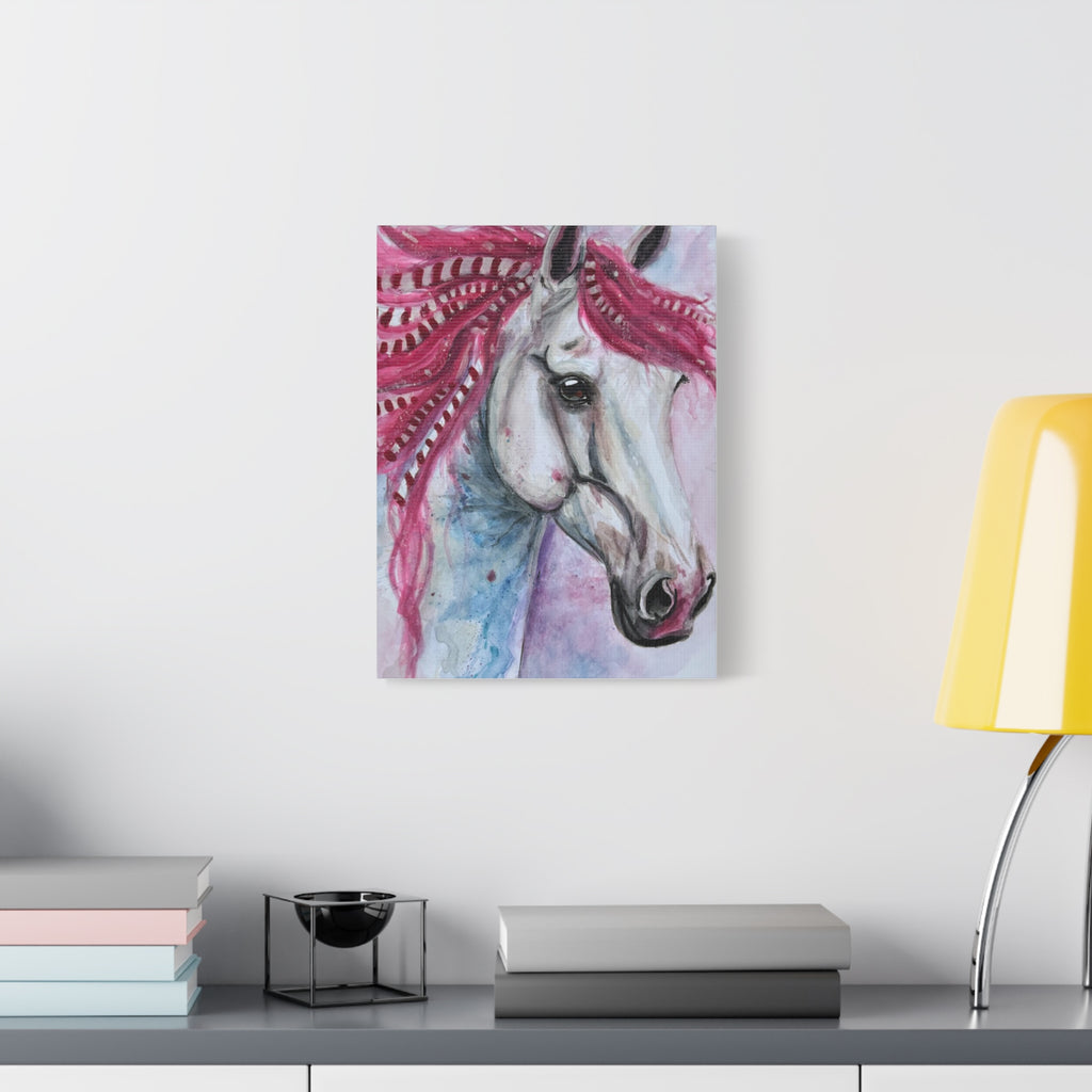 The Candy Cane Horse | Canvas Print