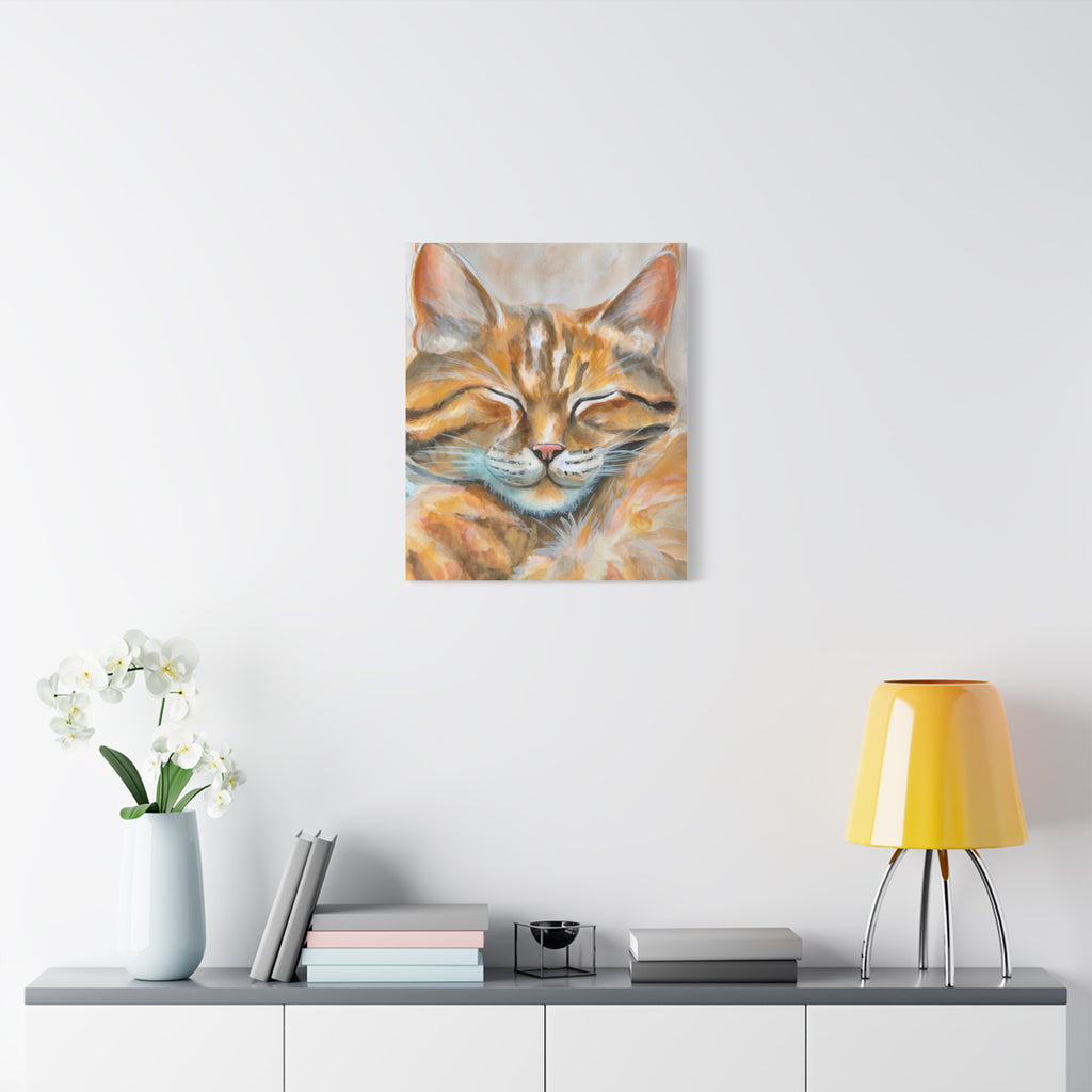 The Sleepy Cat | Canvas Print