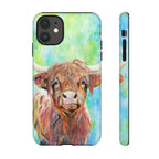Highland Cow | Watercolor Protective Phone Case