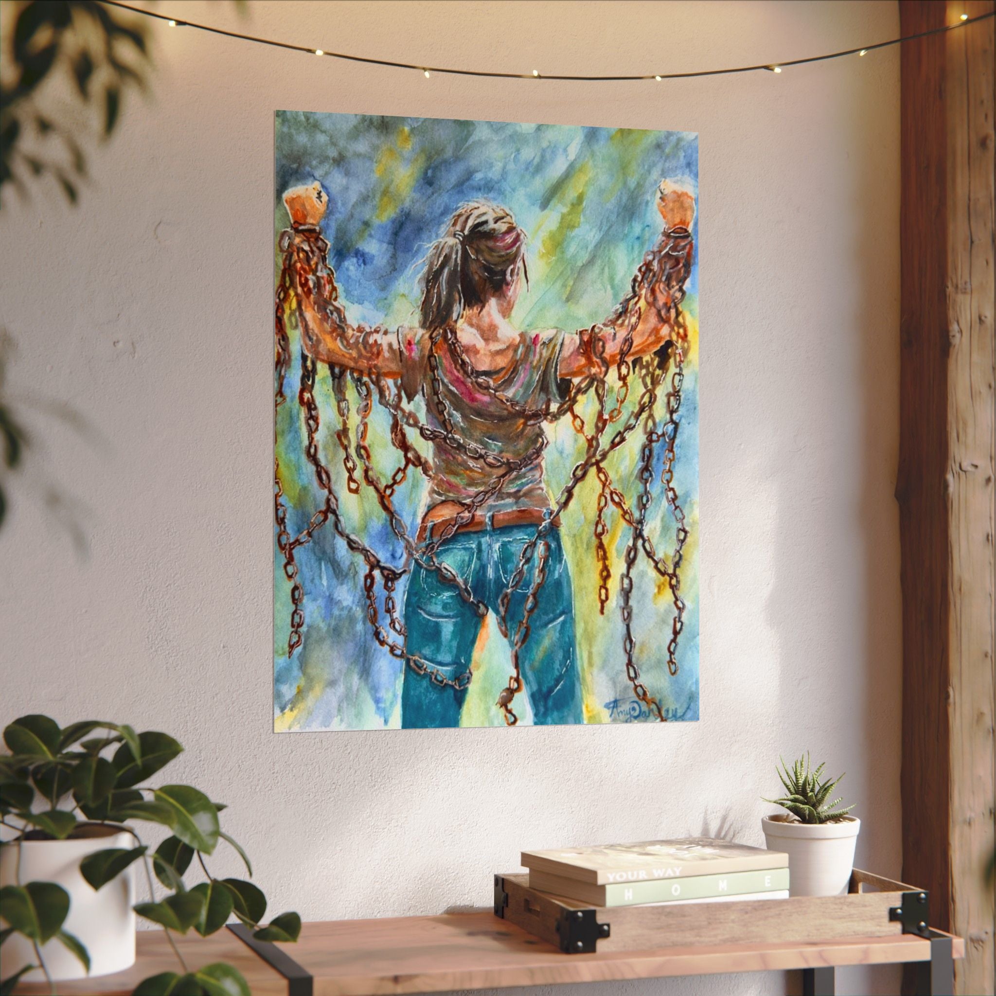CHAINS | Textured Matte Inspirational Wall Art