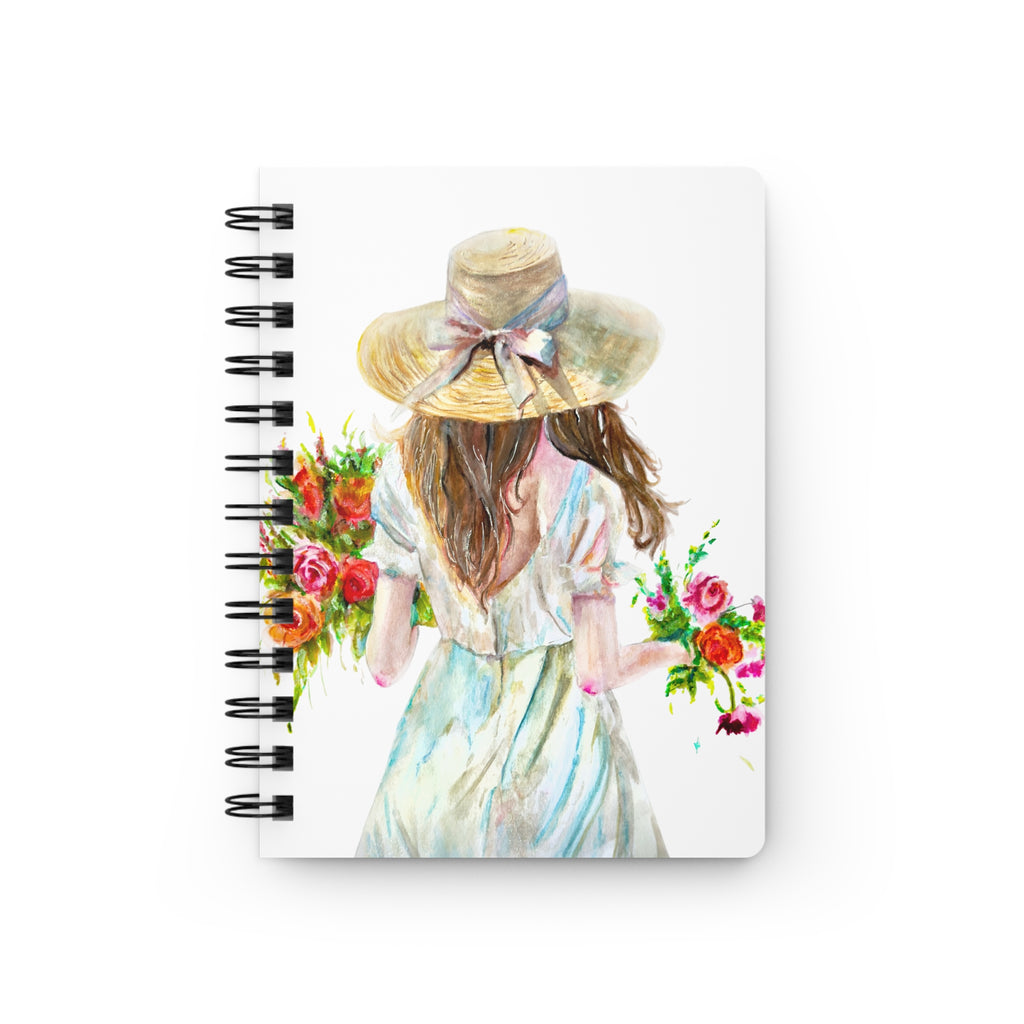 Flowers Watercolor Spiral Journal