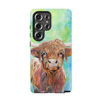 Highland Cow | Watercolor Protective Phone Case