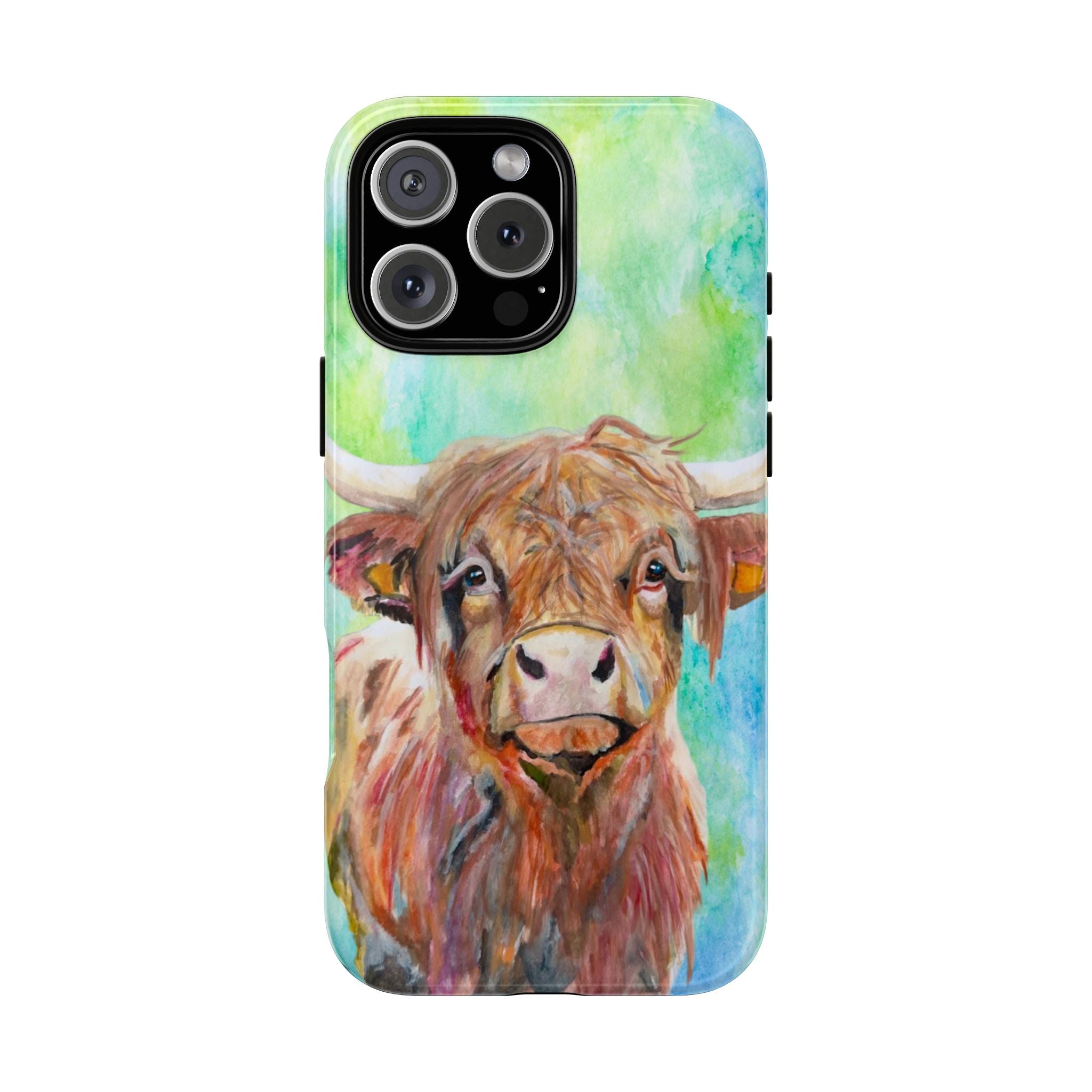 Highland Cow | Watercolor Protective Phone Case