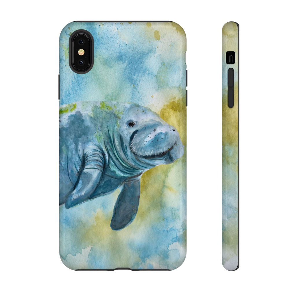 The Manatee | Watercolor Protective Phone Case