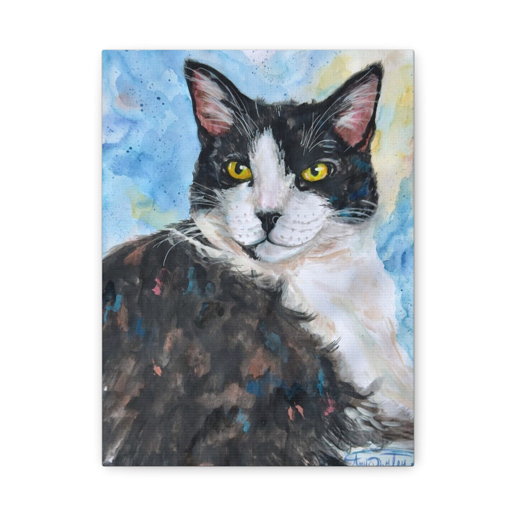 Moose the Tuxedo Cat | Canvas Print