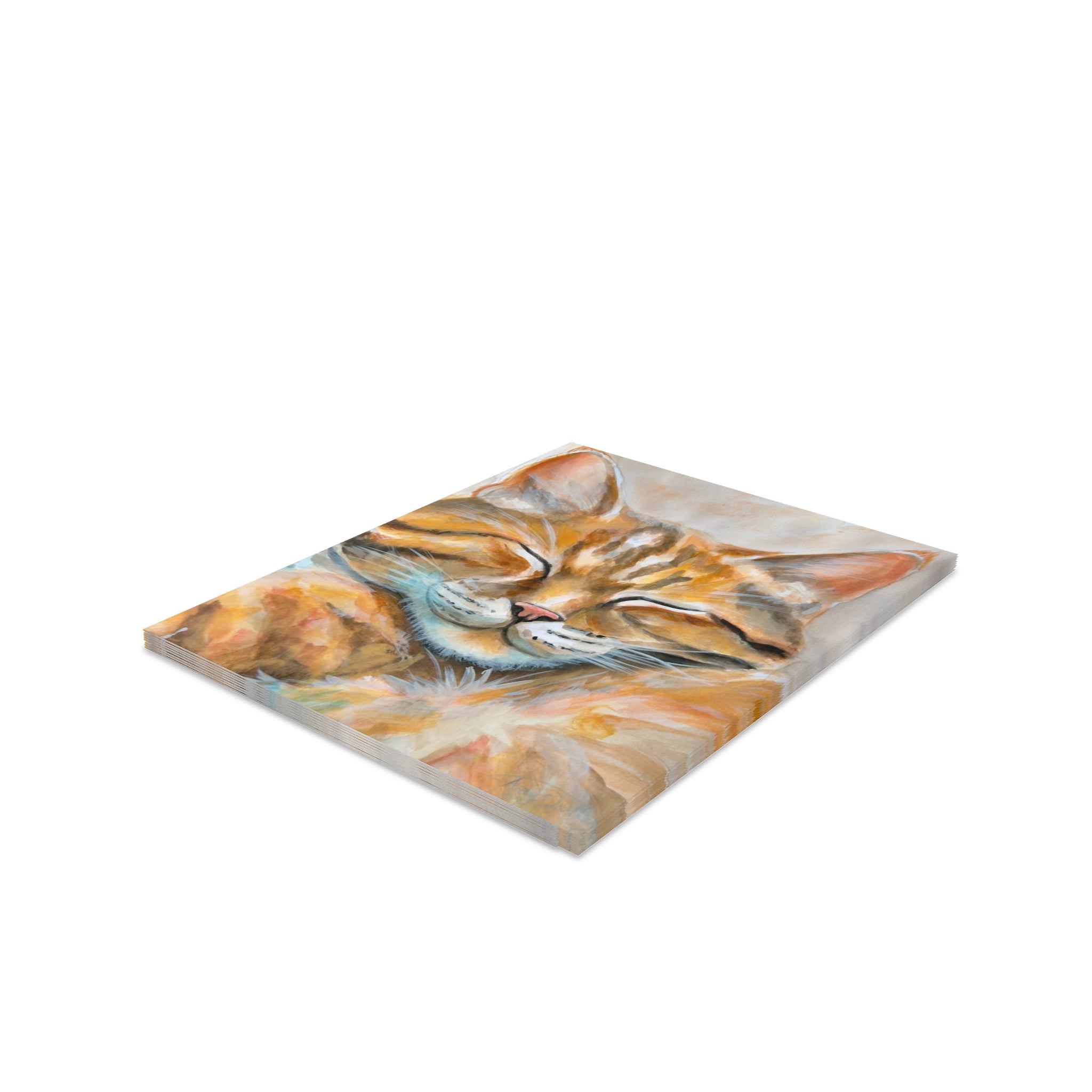 Sleepy Cat | Greeting Cards (8, 16, and 24 pcs)