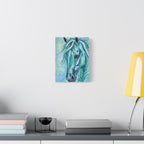 Teal Horse | Canvas Print