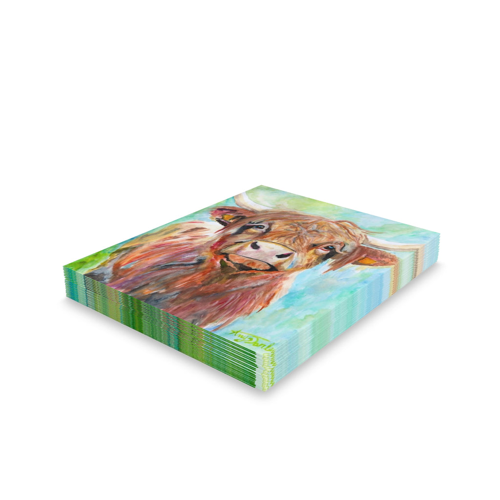Highland Cow | Greeting Cards (8, 16, and 24 pcs)