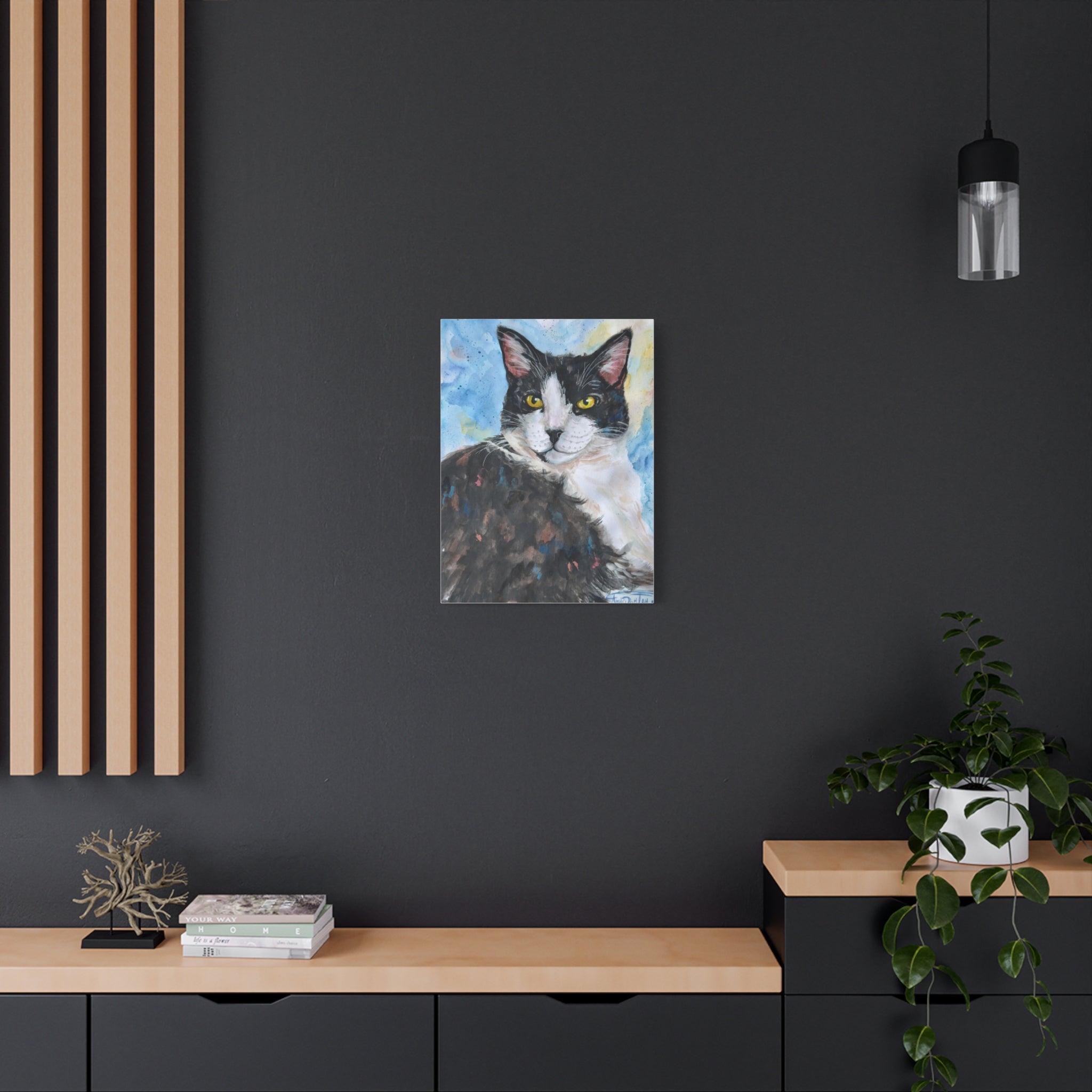 Moose the Tuxedo Cat | Canvas Print