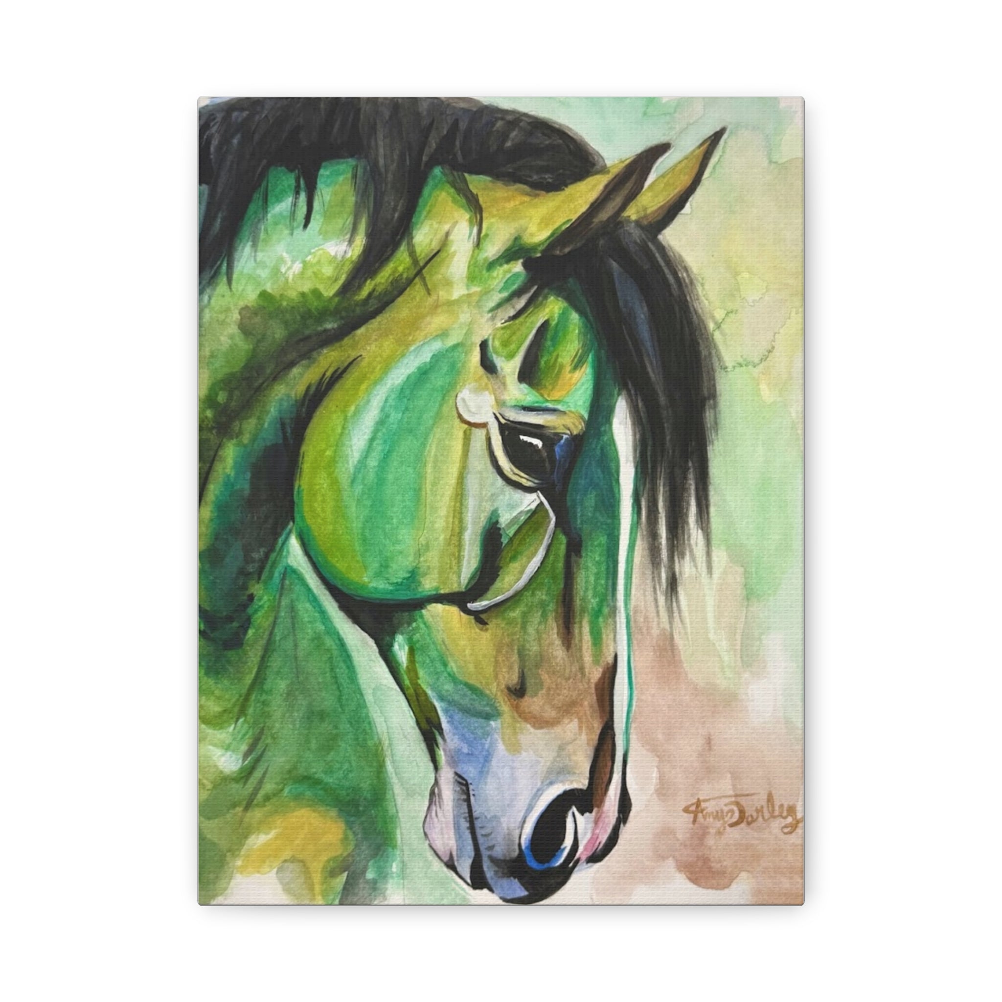 Green Horse | Canvas Print