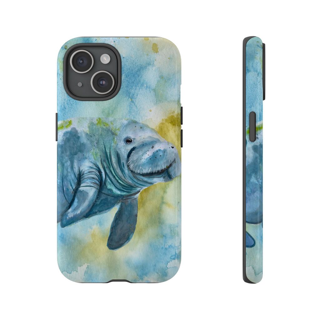 The Manatee | Watercolor Protective Phone Case