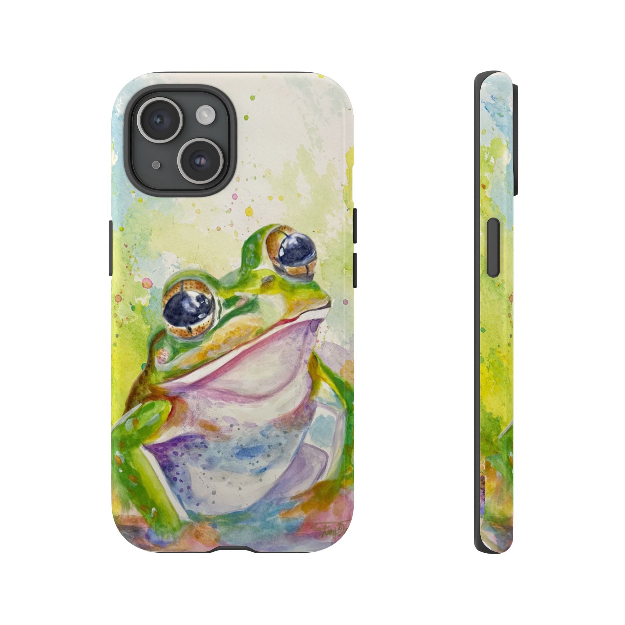 The Frog | Watercolor Protective Phone Case