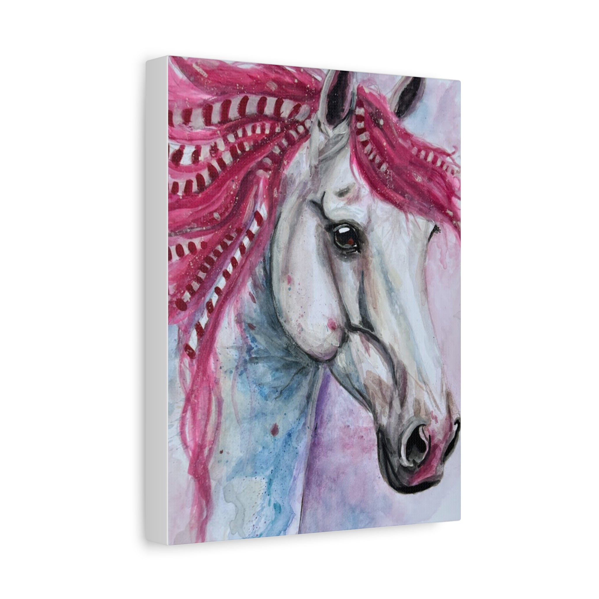 The Candy Cane Horse | Canvas Print