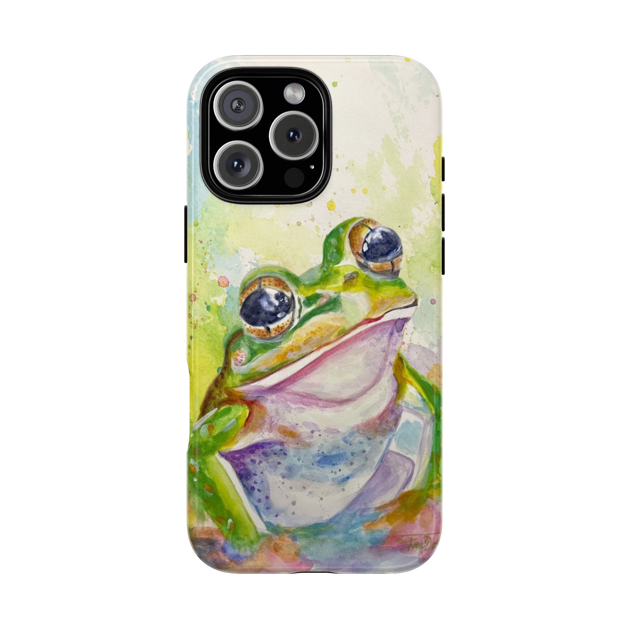 The Frog | Watercolor Protective Phone Case